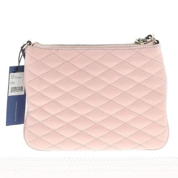 REBECCA MINKOFF - 100% leather quilted crossbody Love Kerry bag (quartz pink)) - Picture 5 of 11